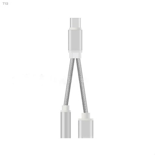 2 In 1 USB Type C Charging Cable Type-C Convertor 3.5mm Audio for Xiaomi Earphon