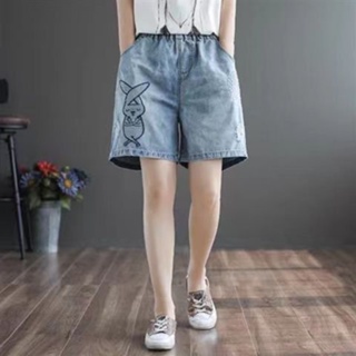 🌞กางเกงเอวสูง กางเกงวินเท กางเกงสแล็คเอวสูง ผ้าปักลายใหม่ในฤดูร้อน กางเกงสแล็คหลวมๆ กางเกงขายาวผู้หญิง