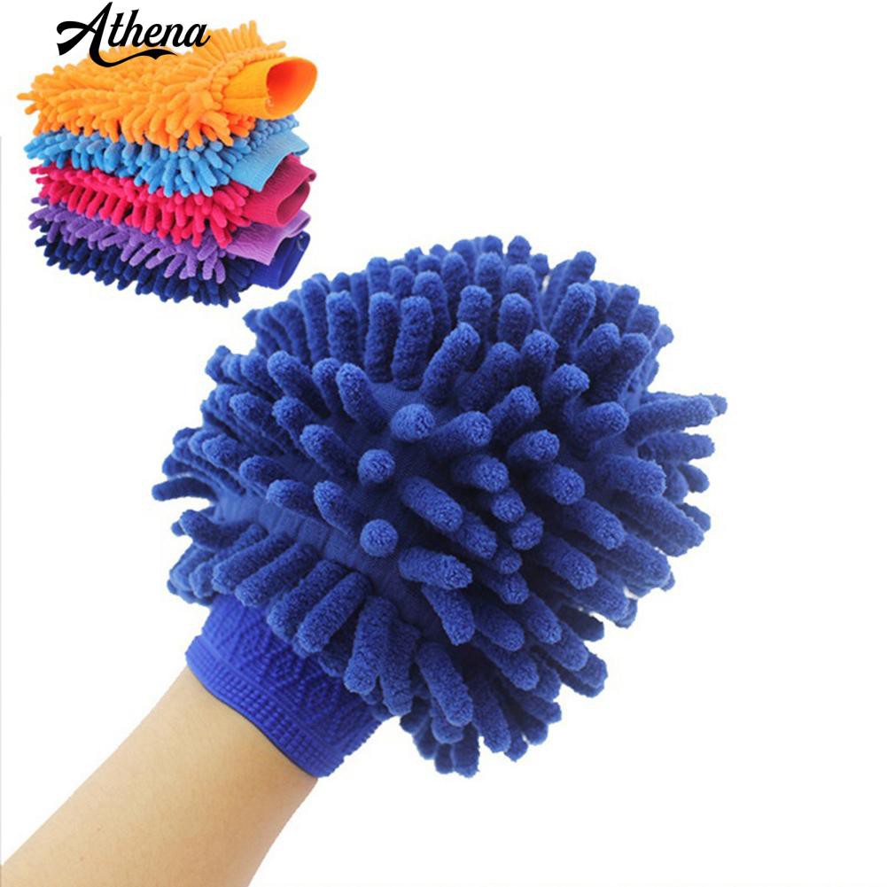 ทำความสะอาดด้วยผ้าไมโครไฟเบอร์ที่ใช้ในครัวเรือนซักผ้าทำความสะอาด-soft-scratch-gloves