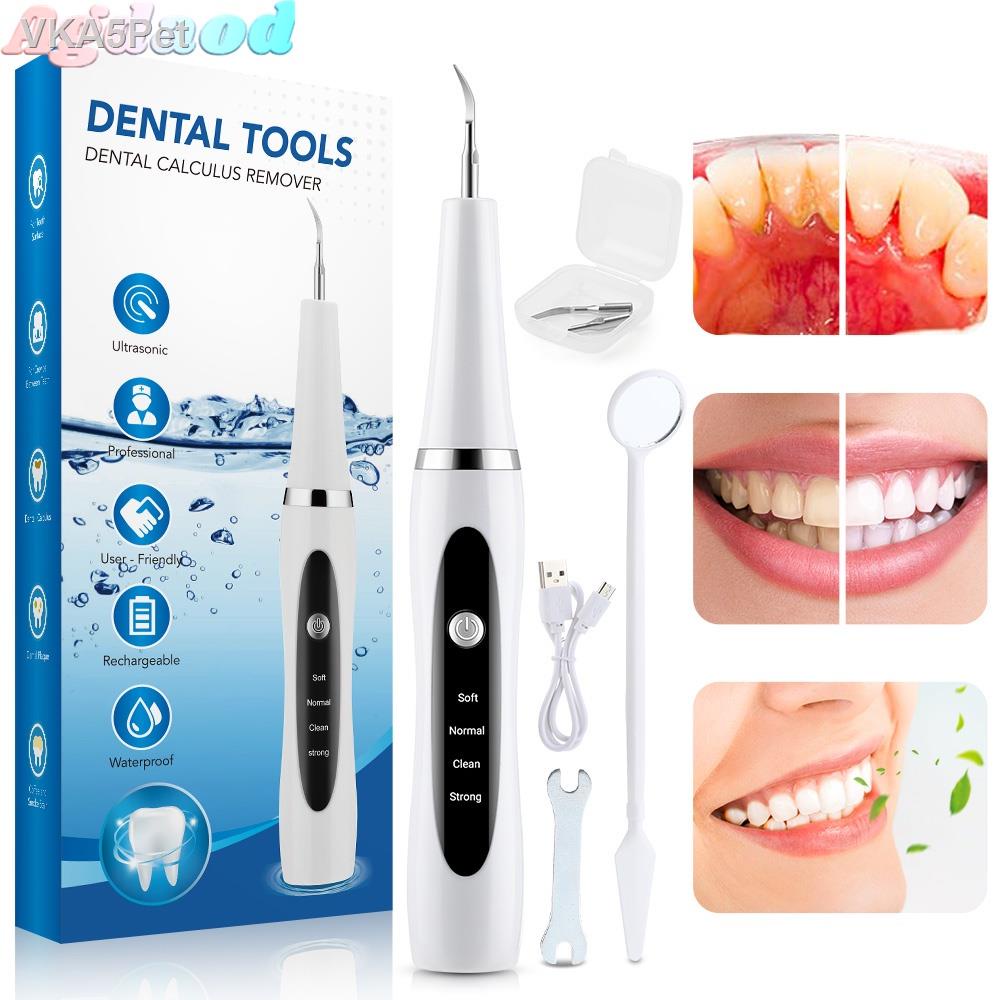 Agdoad Tooth Cleaner Tartar Ultrasonic Tartar Remover Smart Ultrasonic ...
