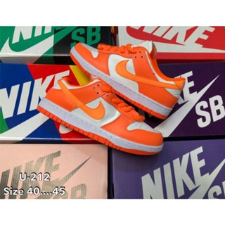 ☋รองเท้าผ้าใบ nike﹍❇﹍nike air Jordan 1low สีส้มรองเท้าผ้าใบผู้ชาย