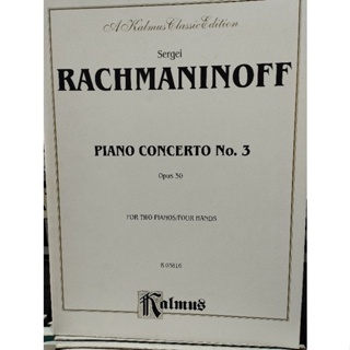 KALMUS EDITION : RACHMANINOFF PIANO CONCERTOS NO.3 OP.30 2P4H (ALF)029156157536