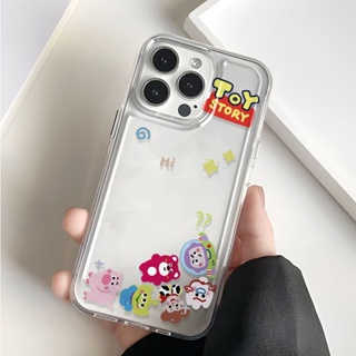 เคสโทรศัพท์มือถือ แบบใส ลายการ์ตูนหมู Toy Story สําหรับ iphone 14 Pro Max 11 13 12 7Plus X XS Max 8 7