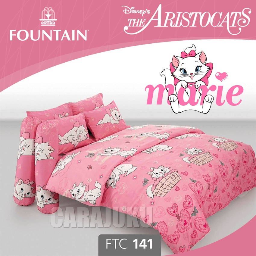 fountain-ชุดผ้าปูที่นอน-มารี-marie-ftc141-สีชมพู-ฟาวเท่น-ชุดเครื่องนอน-ผ้าปู-ผ้าปูเตียง-ผ้านวม-แมวมารี-the-aristocats