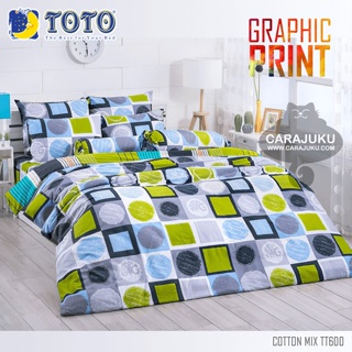 TOTO ชุดผ้าปูที่นอน ลายกราฟิก Graphic TT600 #โตโต้ ชุดเครื่องนอน ผ้าปู ผ้าปูเตียง ผ้านวม ผ้าห่ม กราฟิก