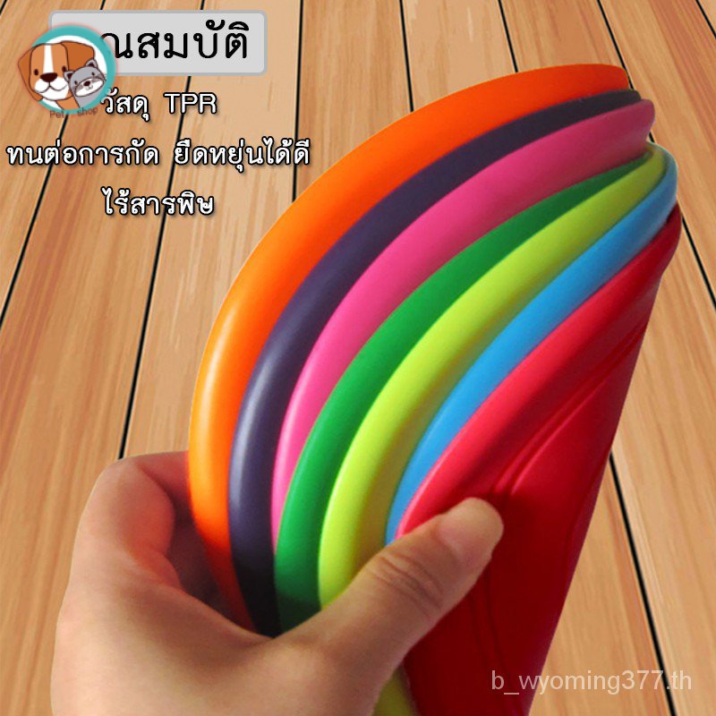 ของเล่นสุนัข-จานบิน-จานร่อนหมา-ของเล่นฝึกสุนัข-ฝึกหมา-dog-silicone-flying-disc