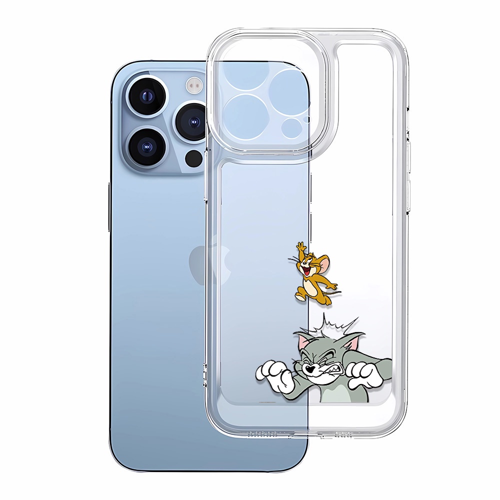 เคสโทรศัพท์มือถือแบบนิ่ม-ใส-กันรอยเลนส์กล้อง-ลายการ์ตูนหนู-แมวน่ารัก-แฟชั่น-สําหรับ-iphone-14-pro-max-11-12-13-7-8-plus-x-xr-xsmax