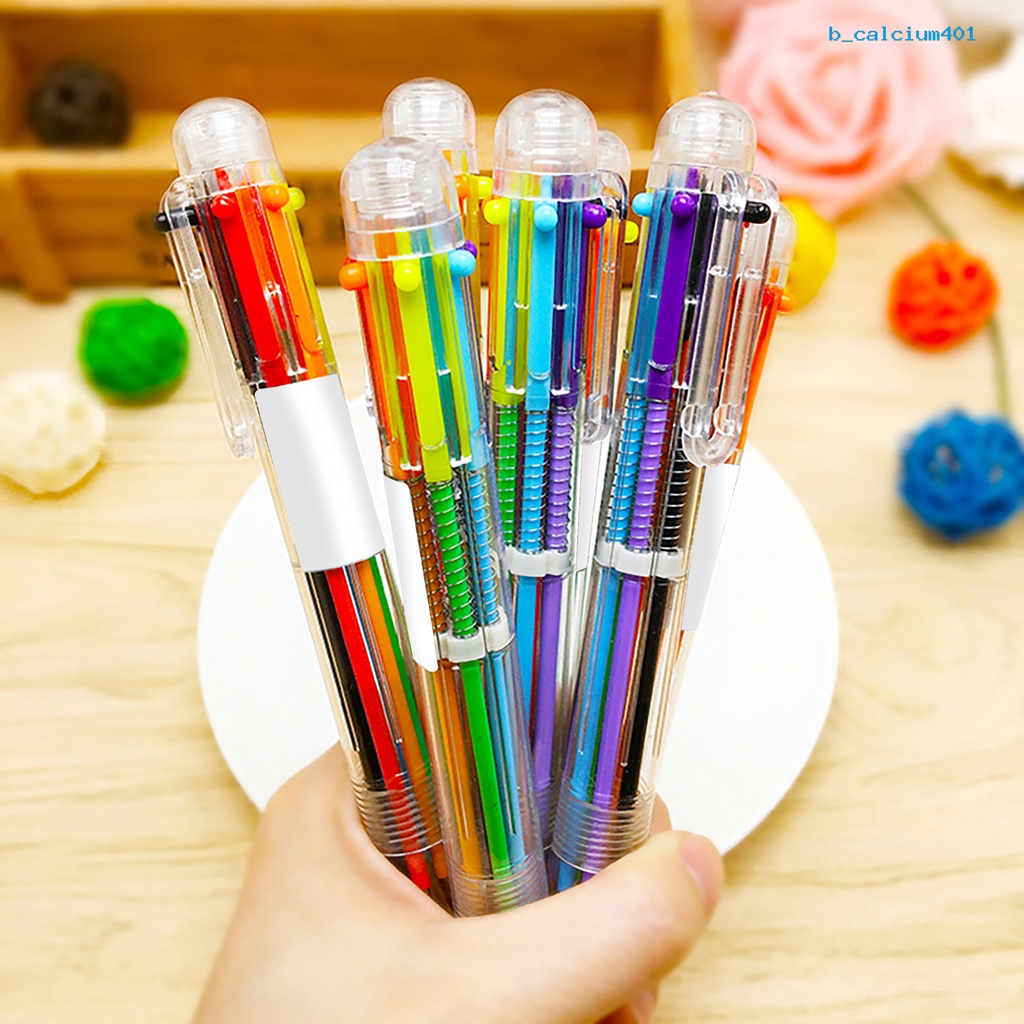 ปากกาแคคเซียม-0-5-มม-6-in-1-หลากสี-อุปกรณ์เสริมเครื่องเขียน-สําหรับนักเรียน