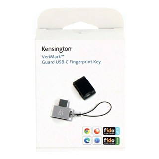 Kensington K64709WW VeriMark Guard USB-C Fingerprint Key - for Windows, macOS, iOS, Chrome OS