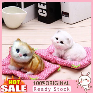 b_chlorine398 Lightweight Cats Doll Simulation Plush Sleeping Cats Toy Kids Toy for Children