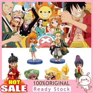 CH 6Pcs One Piece Model Rust-proof Anti-scratch Micro Decor Collection Anime Figurine One Piece Toy Festival Gift