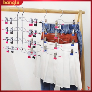 [Bangla] ไม้แขวนเสื้อ กันลื่น ใช้ซ้ําได้ สําหรับแขวนกางเกง กระโปรง ตู้เสื้อผ้า ห้องน้ํา