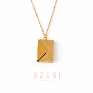Bzebi สร้อยคอแฟชั่น สแตนเลสแท้ 18K Jewelry สร้อย necklace ทองคํา ไม่ลอกไม่ดํา เครื่องประดับผู้หญิง 1276n