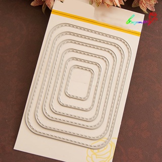 【AG】Rectangle Frame Sew Dot Cutting Dies DIY Scrapbook Emboss Cards Stencil