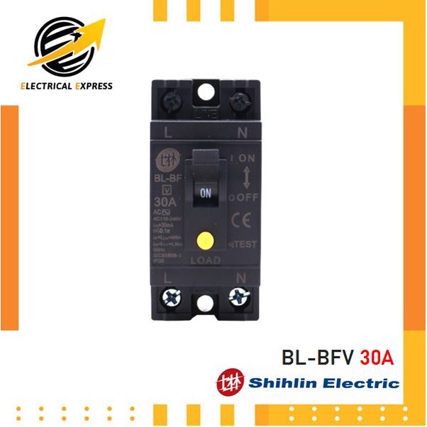 สวิตซ์ตัดไฟอัตโนมัติ-ป้องกันไฟดูด-ไฟรั่ว-shihlin-electric-bl-bfv-30a