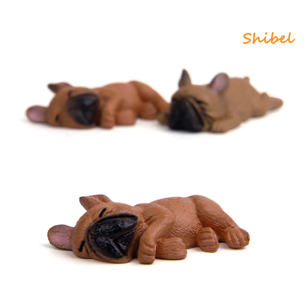 hot-2-นิ้ว-pvc-sleeping-dog-ตุ๊กตาบูลด็อกฝรั่งเศสของเล่นตกแต่งรถ