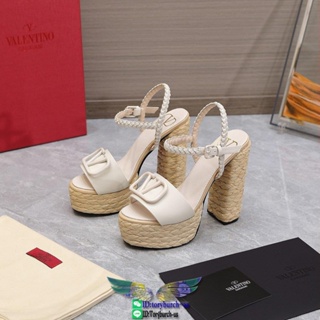 Valentino womens block heel sandal ankle-strap platform heel pump slip-on size35-40