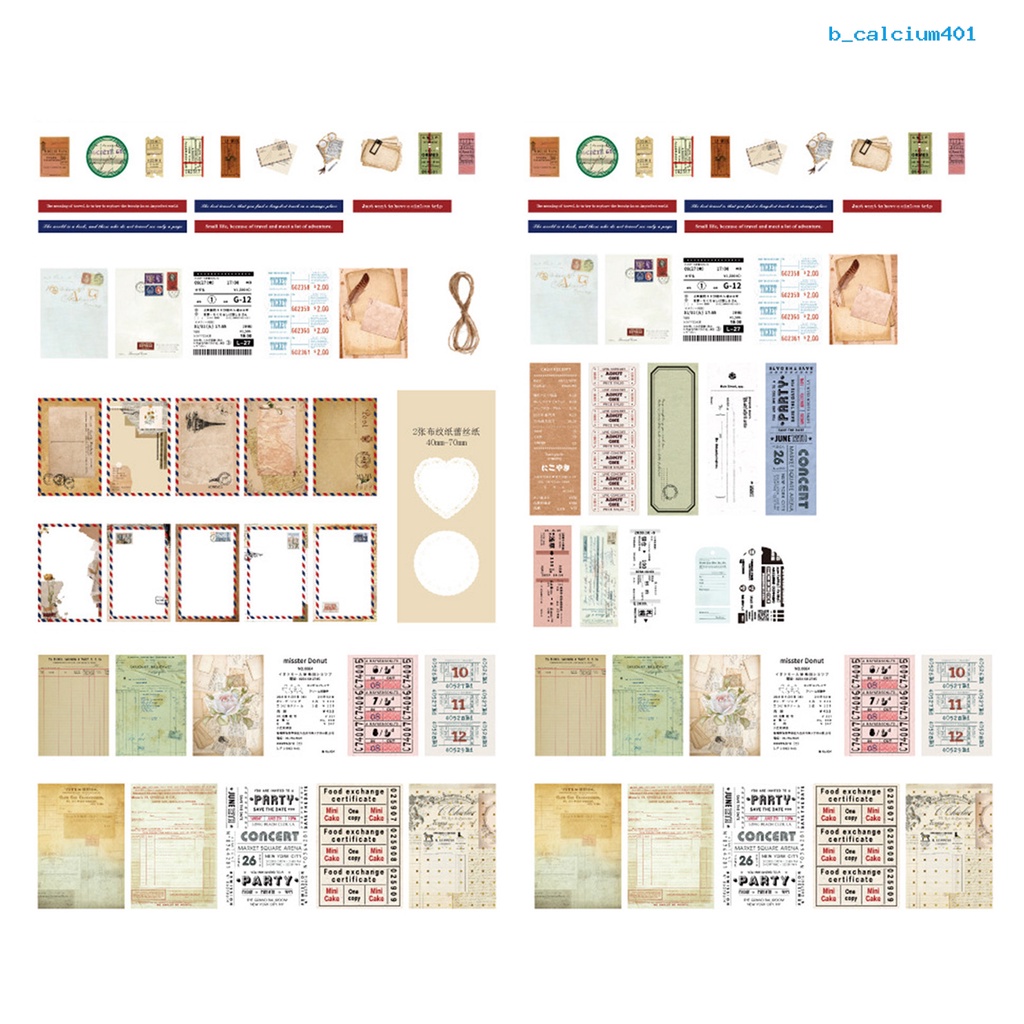 calciwj-85pcs-hand-account-sticker-set-retro-frame-rich-in-content-diverse-styles