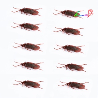 【AG】10Pcs Prank Funny Trick Joke Special Lifelike Roach Models Cockroaches Toys