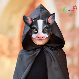 【AG】Exquisite Face Cover Realistic EVA Halloween Pig Shape Party Cover for Gifts