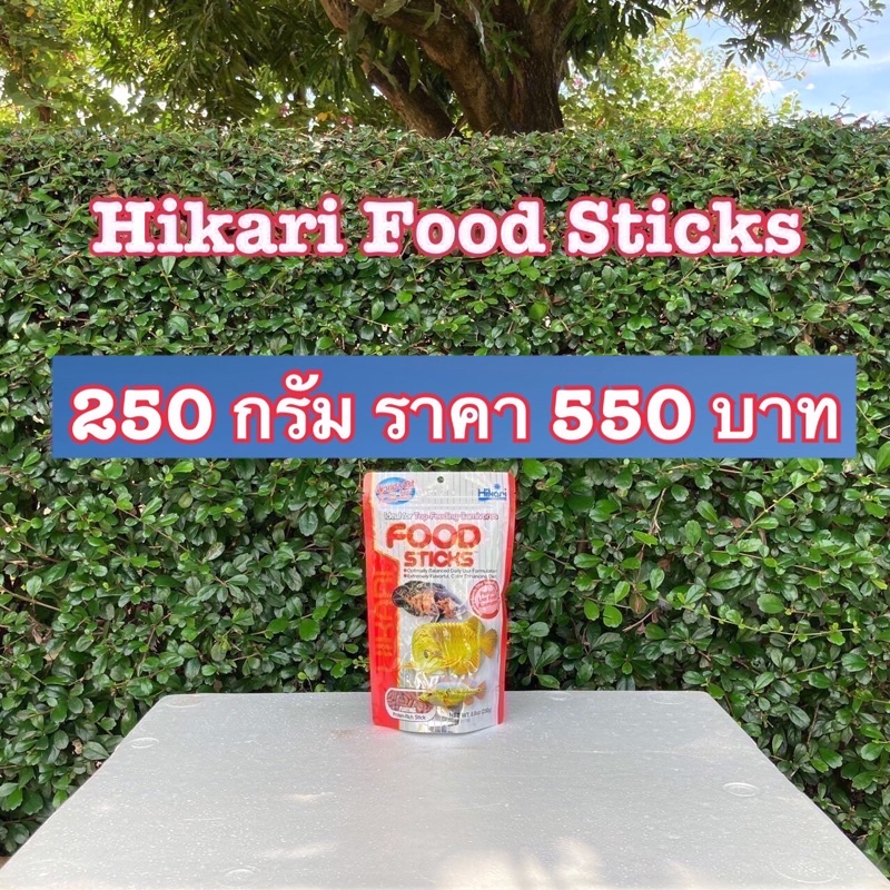 hikari-food-sticks-250g-อาหารปลามังกร-อโรวาน่า-arowana