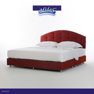 Midas เตียงนอนพร้อมฐาน รุ่น Mibed 4 หุ้มผ้า Microfibre ส่งฟรี