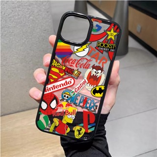 เคสโทรศัพท์มือถืออะคริลิคใส แบบแข็ง ลายฉลาก สําหรับ iphone 14 pro Max 11 13 12 7Plus 8 X XS Max