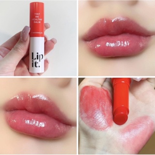 Lip it Tint Me Healthy Balm  ชุ่มชื้นด้วยมอยส์เจอร์ไรเซอร์ 97%  อัดแน่นด้วยวิตามิน C&amp;E และเซราไมด์