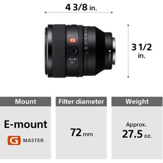 ภาพขนาดย่อของภาพหน้าปกสินค้าSony FE 50mm f/1.2 GM Lens SEL50F12GM (ประกันศูนย์ 1 ปี) จากร้าน zoomcamera_official_store บน Shopee ภาพที่ 4