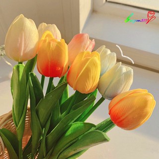 【AG】Vivid Imitation Tulips Photography Props Fresh Keeping Real Touch Flowers Bouquet Home