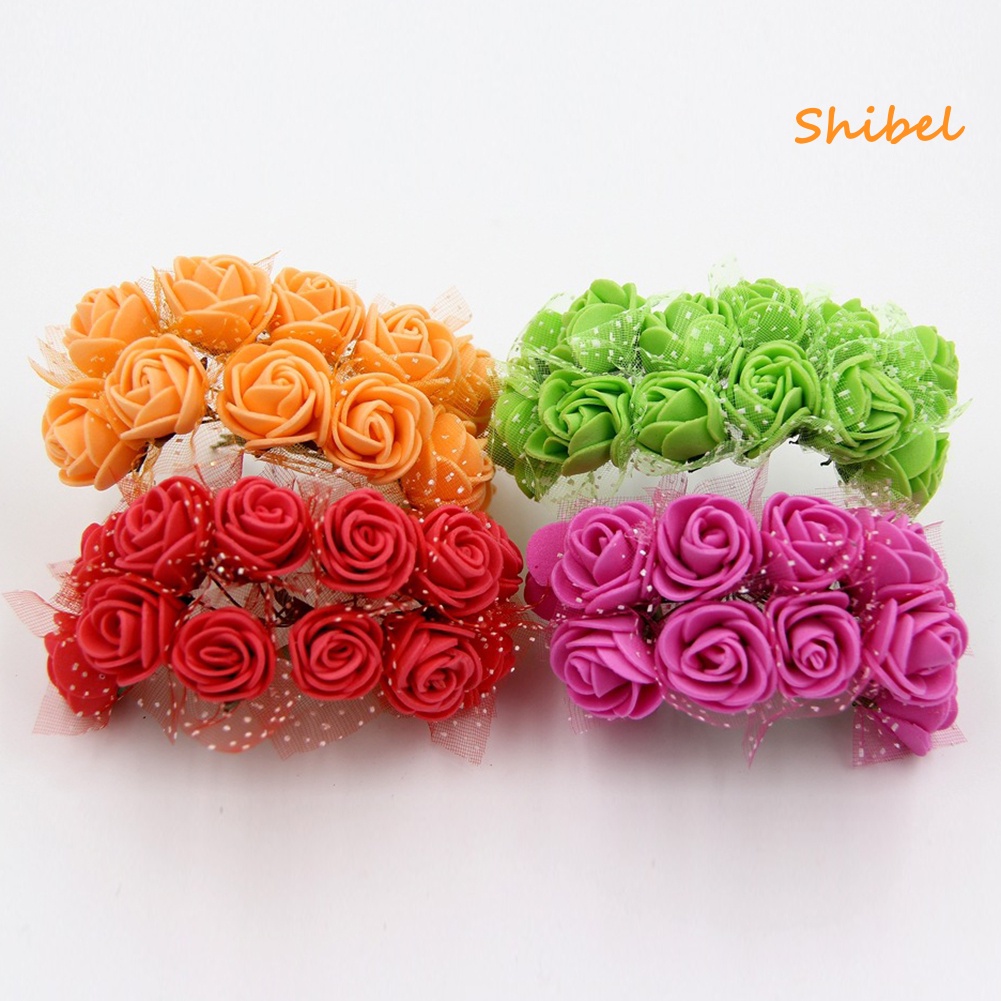 hot-2-5-ซม-โฟมดอกไม้ประดิษฐ์ข้อมือดอกกุหลาบปลอมสำหรับตกแต่งงานปาร์ตี้