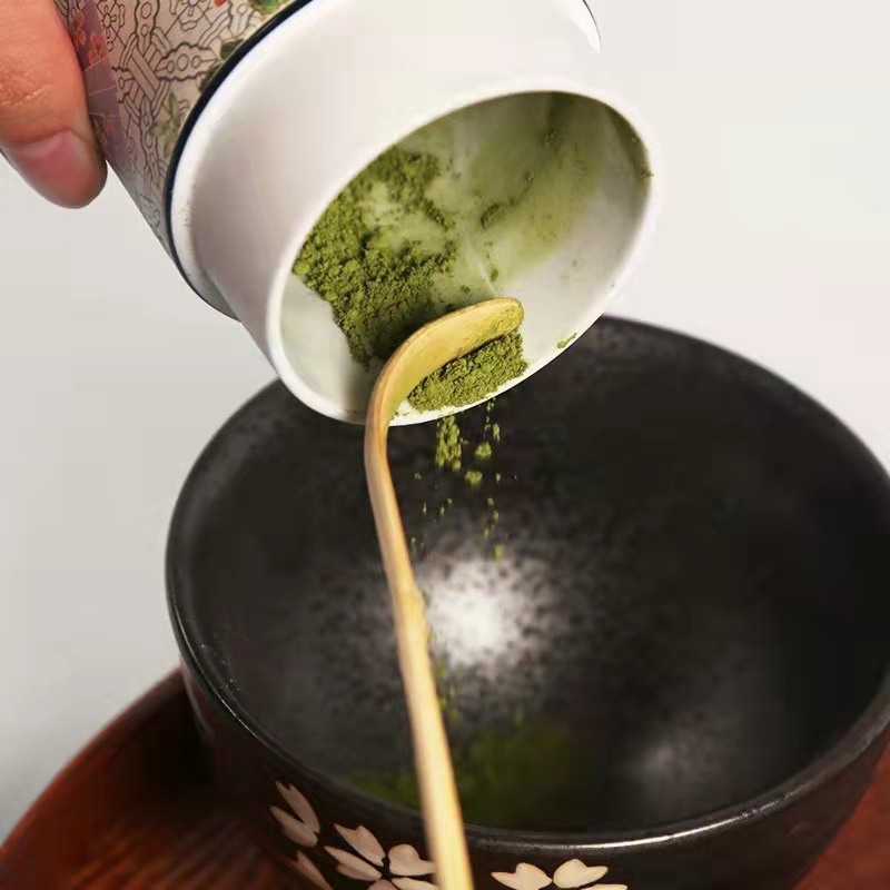 แปรงไม้ไผ่ญี่ปุ่น-อุปกรณ์ชงชา-ช้อนมัทฉะ