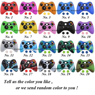 IVYUEEN Soft Silicone Case for Microsoft Xbox 360 Wired / Wireless Controller  Protective Skin Analog Sticks Caps Cover