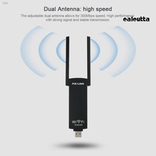 【Ready stock】300Mbps Dual Antennas Wireless WiFi Router USB Repeater Signal Extender Booster