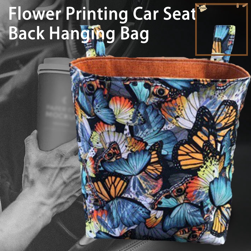 cod-กระเป๋าเก็บของ-ขนาดใหญ่-จุของได้เยอะ-พิมพ์ลายดอกไม้-สําหรับติดเบาะหลังรถยนต์