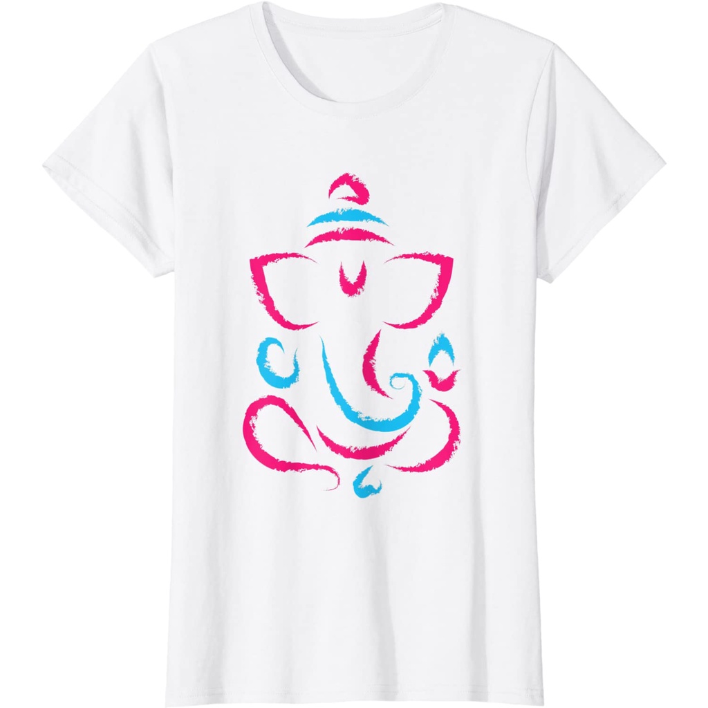 เสื้อยืดโยคะฮินดูอินเดีย-deepavali-diwali-rangoli-ganesh