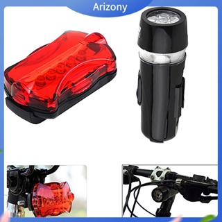 [ARIZONY] ไฟฉายติดจักรยาน 5 LED + ไฟฉายกันน้ำ