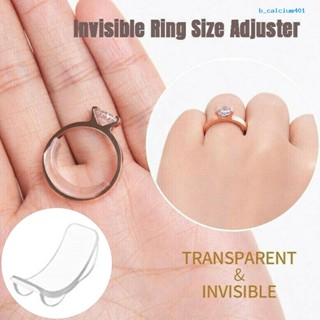 Calciumsp 8Pcs TPU Transparent Ring Size Reducer Adjuster Jewelry Guard Invisible Re-sizer