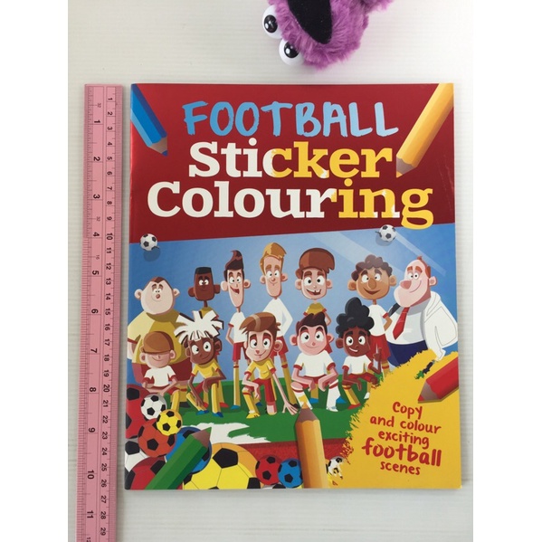 Football Sticker Colouring หนังสือภาษาอังกฤษมือสองปกอ่อน | Shopee Thailand