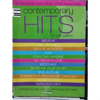 CONTEMPORARY HITS FOR SOLO PIANO (HAL)073999171778