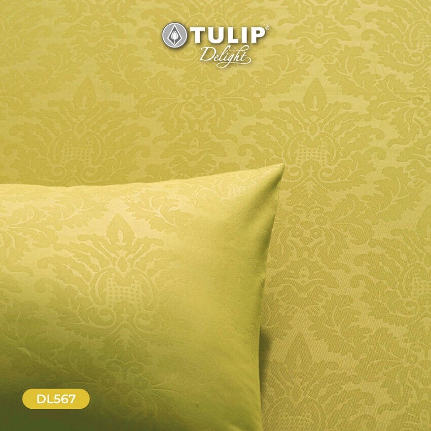 tulip-delight-ชุดผ้าปูที่นอน-อัดลาย-สีเหลือง-yellow-emboss-dl567-ทิวลิป-ชุดเครื่องนอน-ผ้าปู-ผ้าปูเตียง-ผ้านวม-ผ้าห่ม