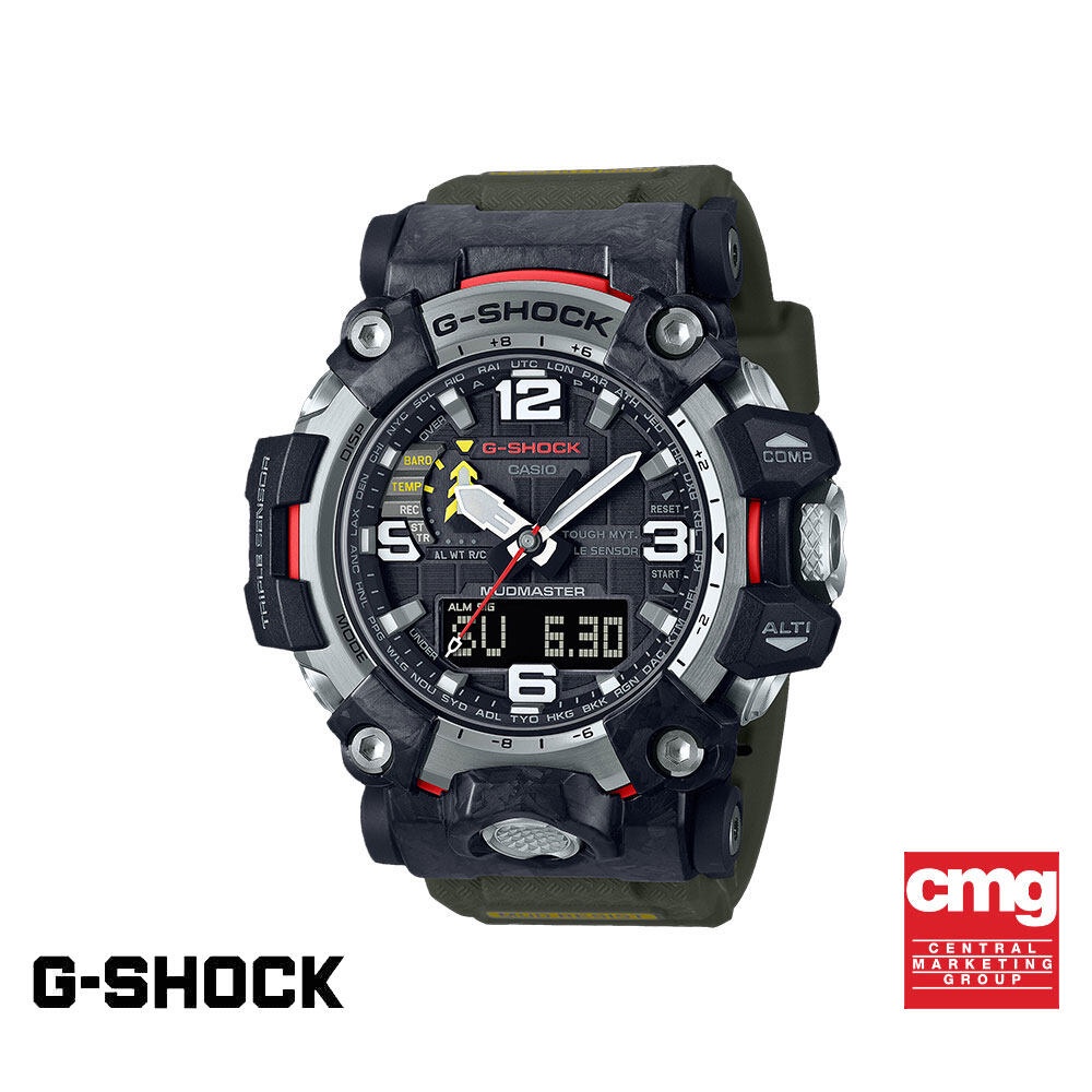CASIO นาฬิกาข้อมือผู้ชาย G-SHOCK PREMIUM รุ่น GWG-2000-1A3DR วัสดุเรซิ่น สีเขียว