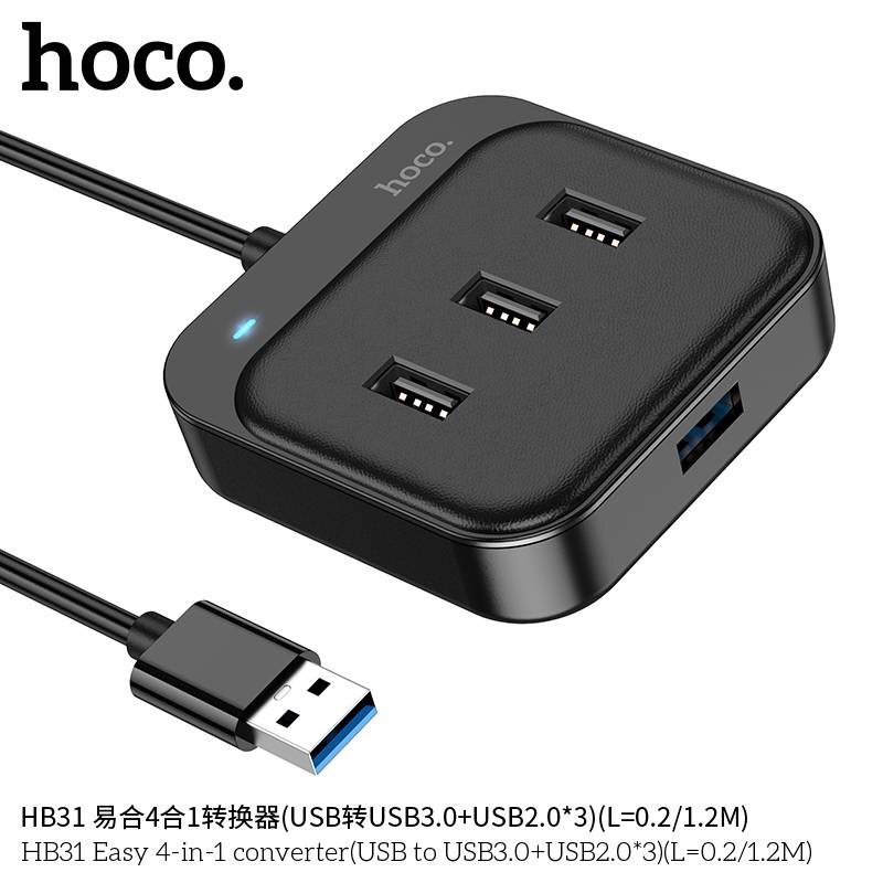 hoco-hb31-easy-4in1-converter-usb-to-usb3-0-usb2-0-3-มีความยาว0-2เมตรและ1-2เมตร-แท้100