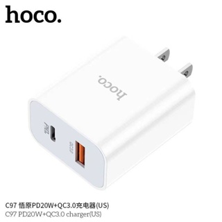 Hoco C97 ชุดชาร์จ​PD20W​+QC3.0​ ใหม่ล่าสุด​ แท้100%