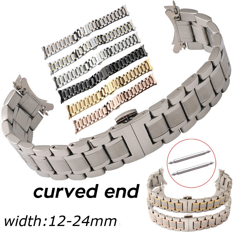 12-14-15-16-17-18-19-20-21mm-22mm-23mm-24mm-watch-band-stainless-steel-curved-end-watch-strap-b