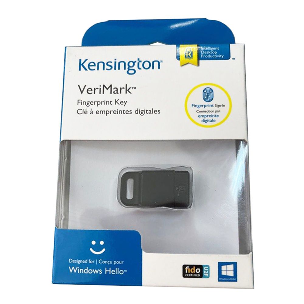 kensington-k67977ww-verimark-usb-fingerprint-key-reader-fido-u2f-for-windows