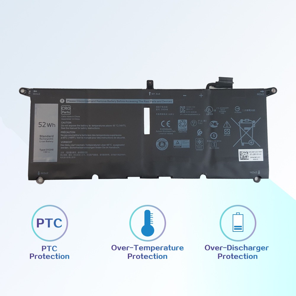 cro-dxgh8แบตเตอรี่แล็ปท็อปสำหรับ-dell-xps-13-9370-9380-7390-2019-inspiron-13-7000-7390-7391-2-in-1-5390-5391-14-7400-749