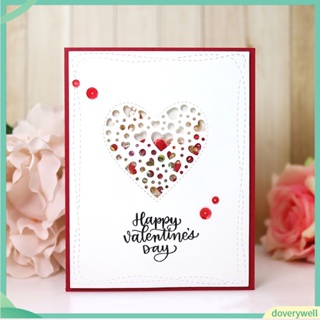 (Doverywell) Paper Fabric Embossing Cutting Dies Hollowed Heart Card Scrapbook DIY Crafts