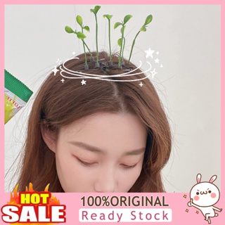 [B_398] Hair Clip Funny Snap-on Attractive Wear-resistant Hair Gifts Kids Girls Women Bean Sprout Hairpin Barrette for Daily Wear