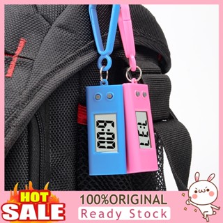 [B_398] Electronic Clock Silent LCD Display Triangle Student Clock Keychain for Exam